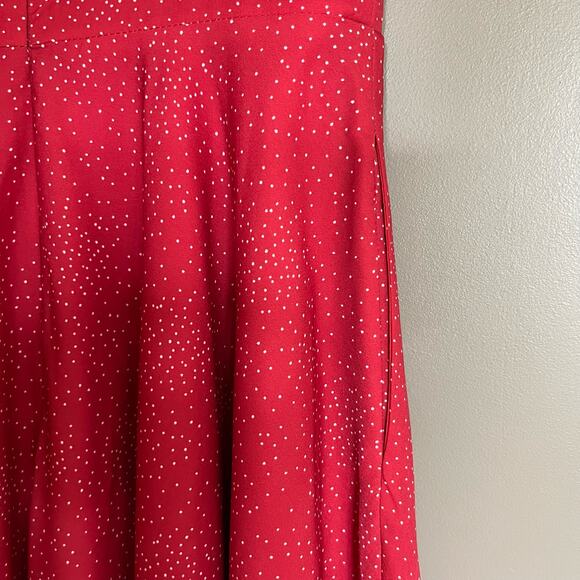 Hutch Reese Dress Red Polka Dot Size Small A-Line Swingy Flowy Cutout Bow‎ Cute - Picture 15 of 16